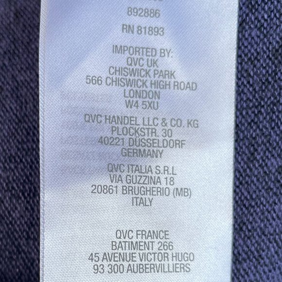 H by Halston long sleeved , scoop neck Top, purple and black, size 3X - Picture 4 of 4